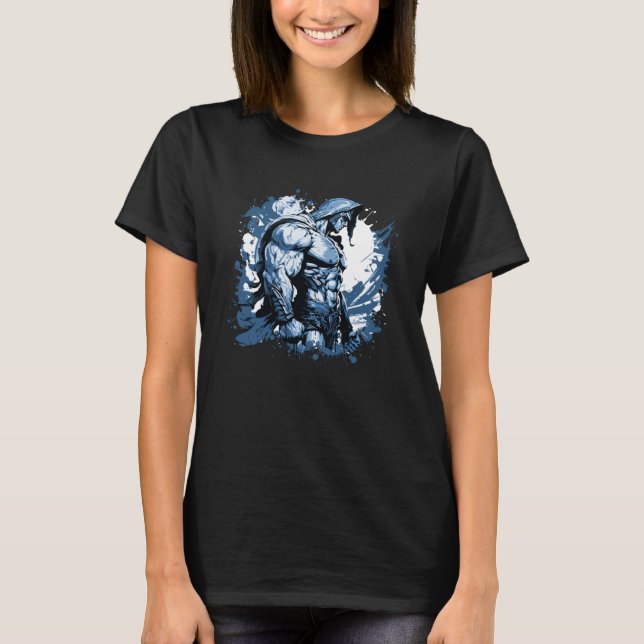 T-shirt Muscles guerriers anciens Salle de gym Spartan Bod (Devant)