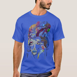 T-shirt "Muse Électrique : rêves urbains en couleurs vives