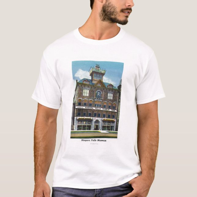 T-shirt Musée de chutes du Niagara, vue d'une nymphe d'eau (Devant)