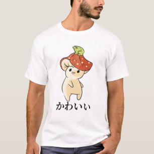 T-shirt Mushroom - Cute Kawaii Anime Frog - Japonais Aesth