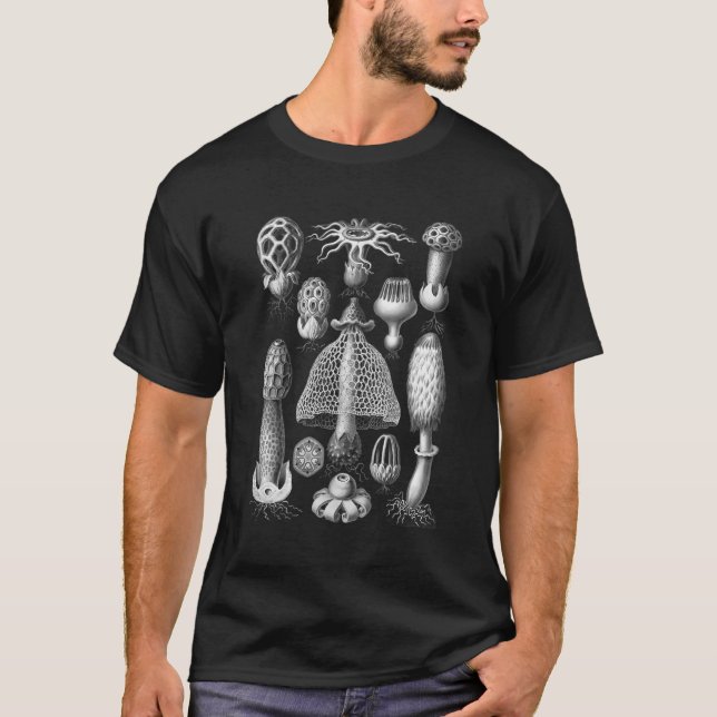 T-shirt Mushroom Print Mushroom Art Illustration botanique (Devant)