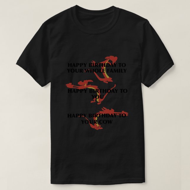 T-shirt Mushu anniversaire cadeau .png (Design devant)