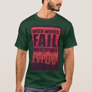 T-shirt Music Band Chant ami