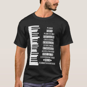 T-shirt Music Dynamics Théorie Musiciens Piano 1