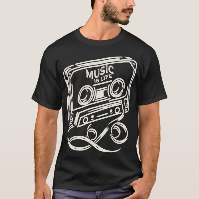 T-shirt Music is life 2 (Devant)