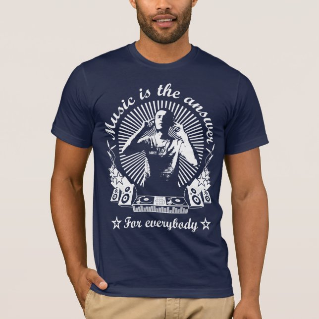 T-shirt Music IS the answer 02 (Devant)
