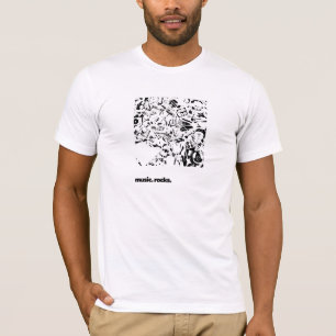 T-shirt "Music Rocks" Instruments de musique Orchestre de