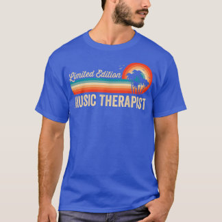 T-shirt Music Therapist Funny Anniversaire Tee Retro M Vin