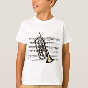 T-shirt Musical 12 B de trompette
