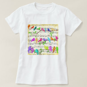 T-Shirt Musical Spring Birds