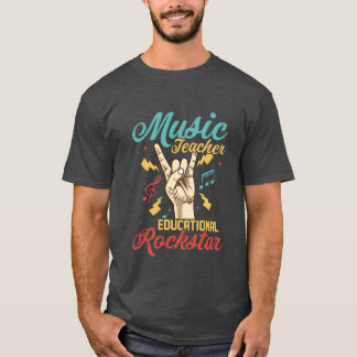 T-shirt Musiceacher Education Rockstar Musiceacher S boy