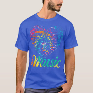 T-shirt Musician Tie Dye Musical Instrument Music Notes Tr