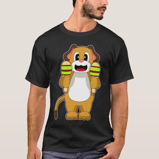 T-shirt Musicien de chien Maracas (Devant)