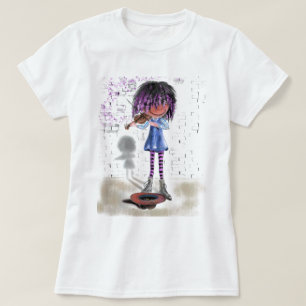 T-shirt musicien de rue petit violoniste