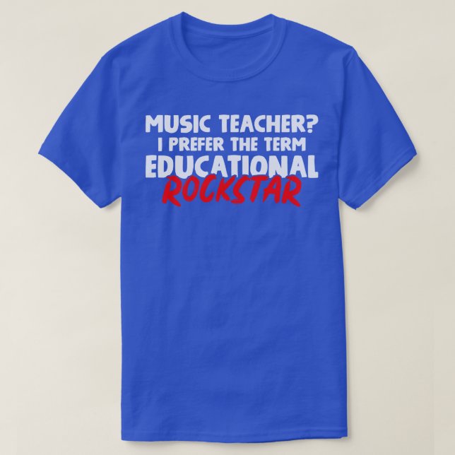 T-shirt Musicien enseignant de musique 5 (Design devant)