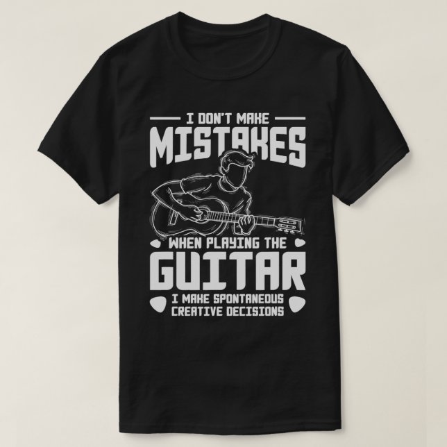T-shirt Musicien Guitariste Guitare Joueur Guitare Cadeau  (Design devant)