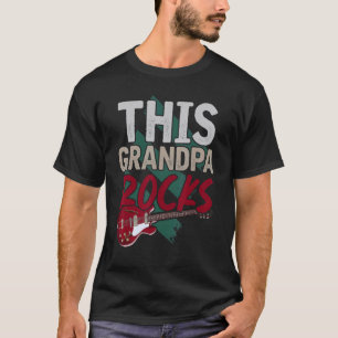 T-shirt Musicien Mens Retraité Grandpa Musique Guitariste