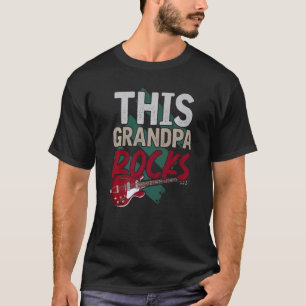 T-shirt Musicien Mens Retraité Grandpa Musique Guitariste
