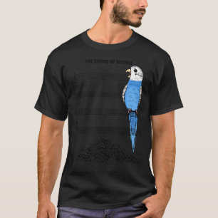 T-shirt Musicien Parrot I Sonne De Silence I Blue Budgie B