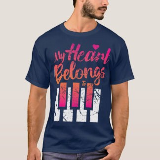 T-shirt Musicien Pianist amour piano Me et YouTShirt