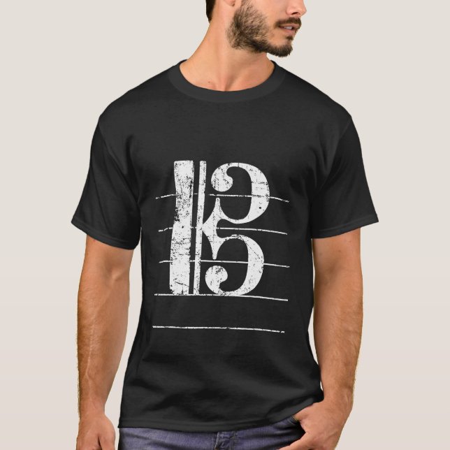 T-shirt Musicien Tenor Clef (Devant)