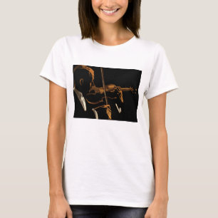 T-shirt Musicien vintage, Violoniste Jouant Musique Violon