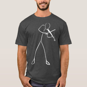 T-shirt Musicien Violon Lecteur Minimaliste Violon Musique