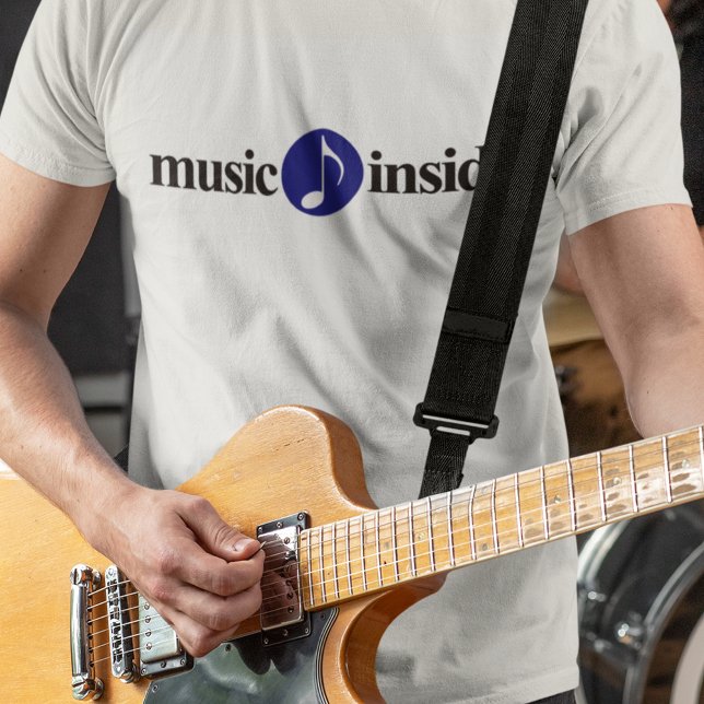 T-shirt musique à l'intérieur (music inside)