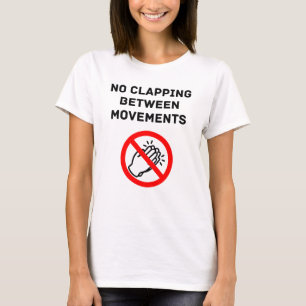 T-shirt Musique Classique Drôle Règle PAS D'APPLAUDISSEMEN