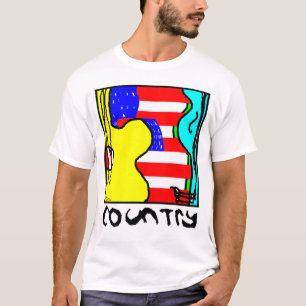 T-shirt Musique country