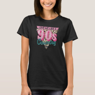 T-shirt Musique country 90s léopard occidental vache count