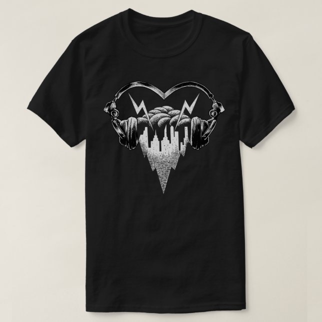 T-shirt Musique d'amour (Design devant)