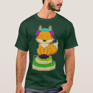 T-shirt Musique de casque Fox