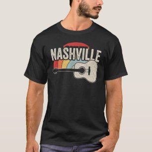 T-shirt Musique de Country Rétro Unique Musicien de Nashvi