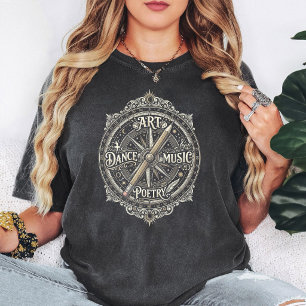 T-shirt Musique de Danse Poésie Art boussole Créative