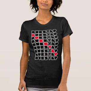 T-shirt Musique de Dubstep de types de filles de MUR de