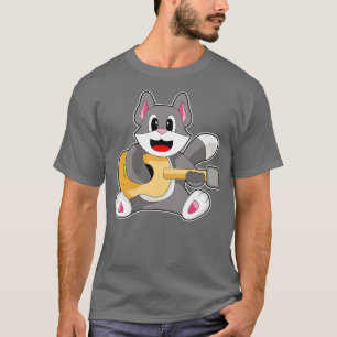 T-shirt Musique de guitare de Cat Musician