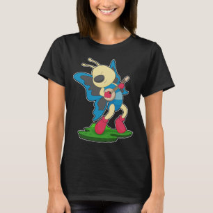 T-shirt Musique de Guitare Musicien Papillon