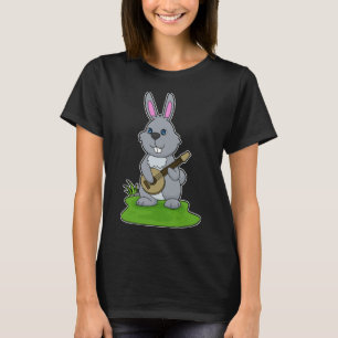 T-shirt Musique de guitare musicienne de lapin