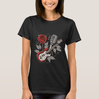 T-shirt Musique de guitare Rockabilly