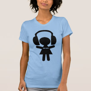 T-shirt Musique de hip hop, écouteurs, amour de hip-hop