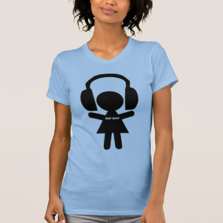 T-shirt Musique de hip hop, écouteurs, amour de hip-hop