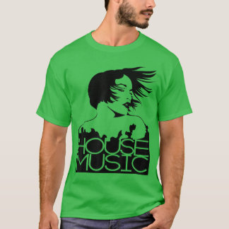 T-shirt Musique de maison Musique de maison toute la nuit 