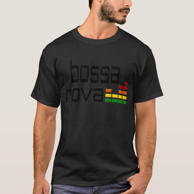T-shirt Musique de nova de Bossa avec l'égaliseur stéréo (Devant)