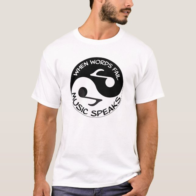 T-shirt Musique de yang de Yin (Devant)