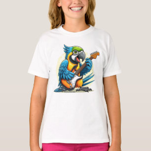 T-shirt Musique du rock perroquet