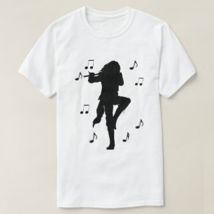 T-shirt Musique d'un incroyable joueur de flûte solitaire