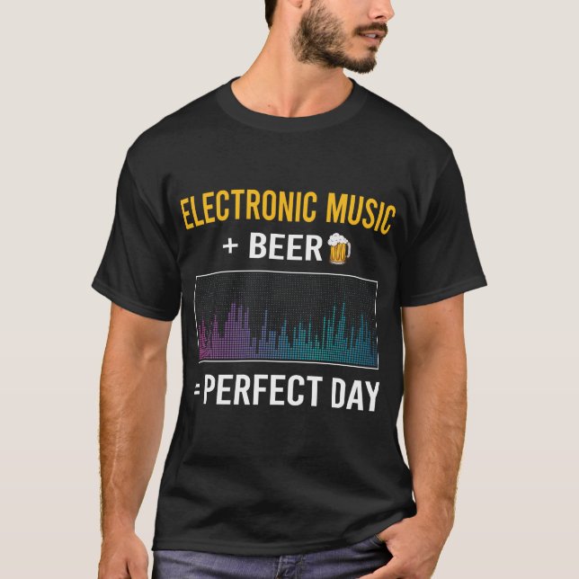 T-shirt Musique électronique de la fête de la bière (Devant)