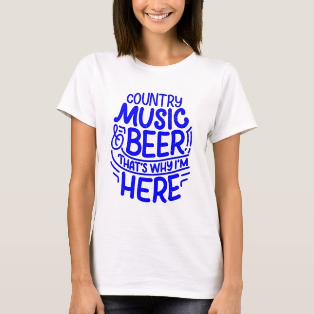 T-shirt Musique Et Bière Du Pays (Devant)