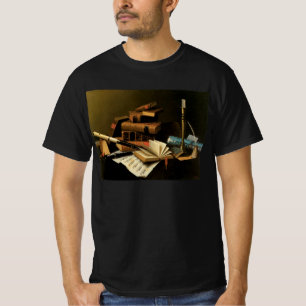 T-shirt Musique et Littérature par William Harnett, Beaux-
